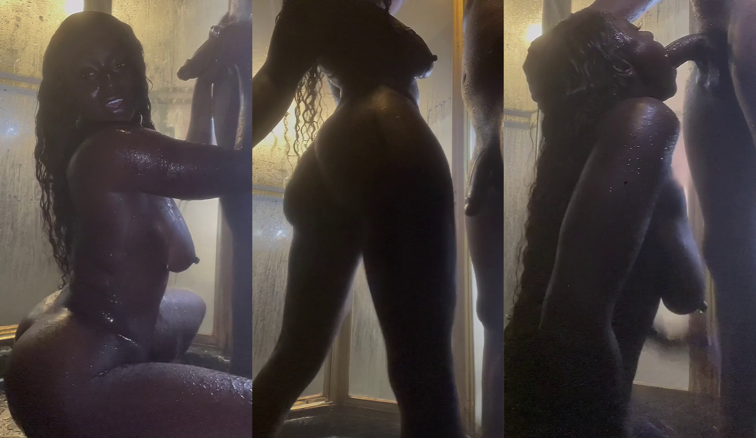 Jenise Hart Gives A Blowjob In The Shower